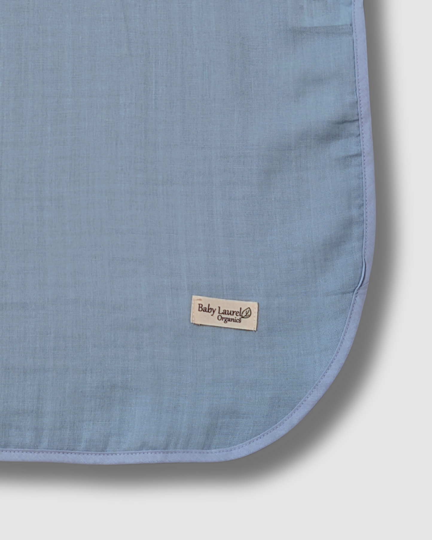 Organic Muslin Poncho - Blue