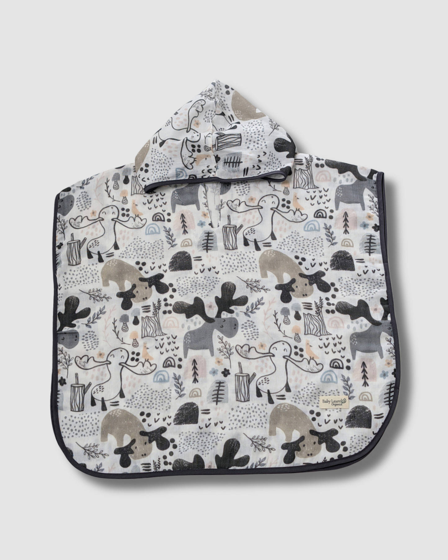 Organic Muslin Poncho - Smart Deer