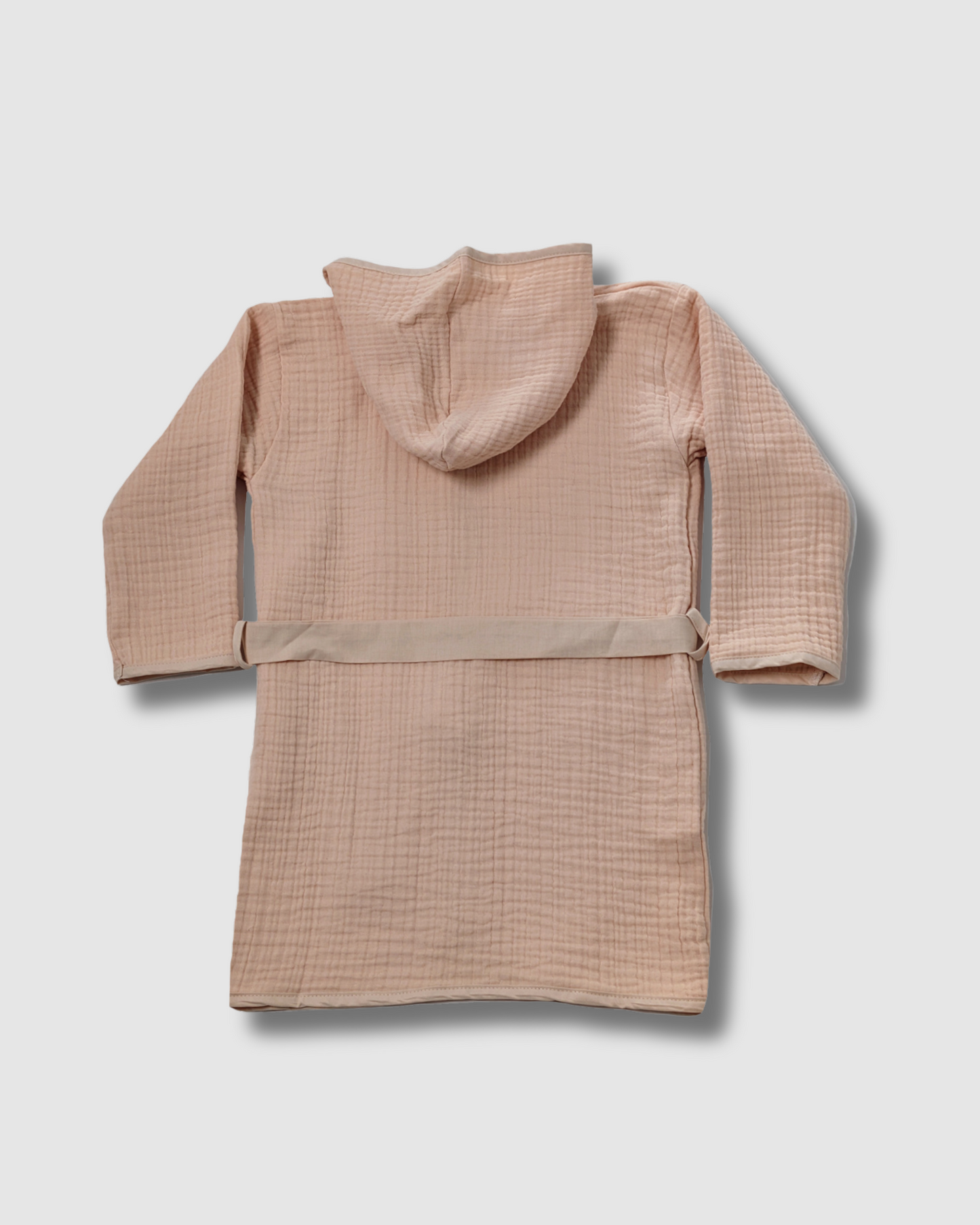 Organic Muslin Bathrobe - Beige