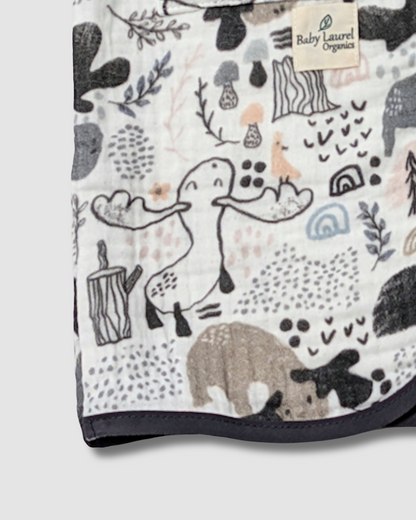 Organic Muslin Bathrobe - Smart Deer