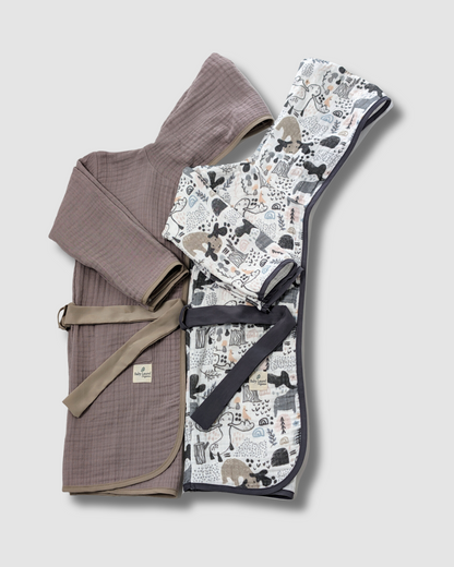 Organic Muslin Bathrobe - Smart Deer
