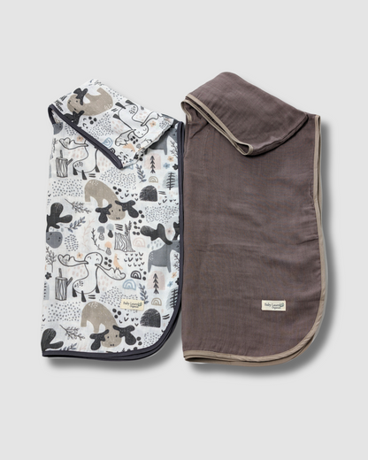Organic Muslin Poncho - Smart Deer
